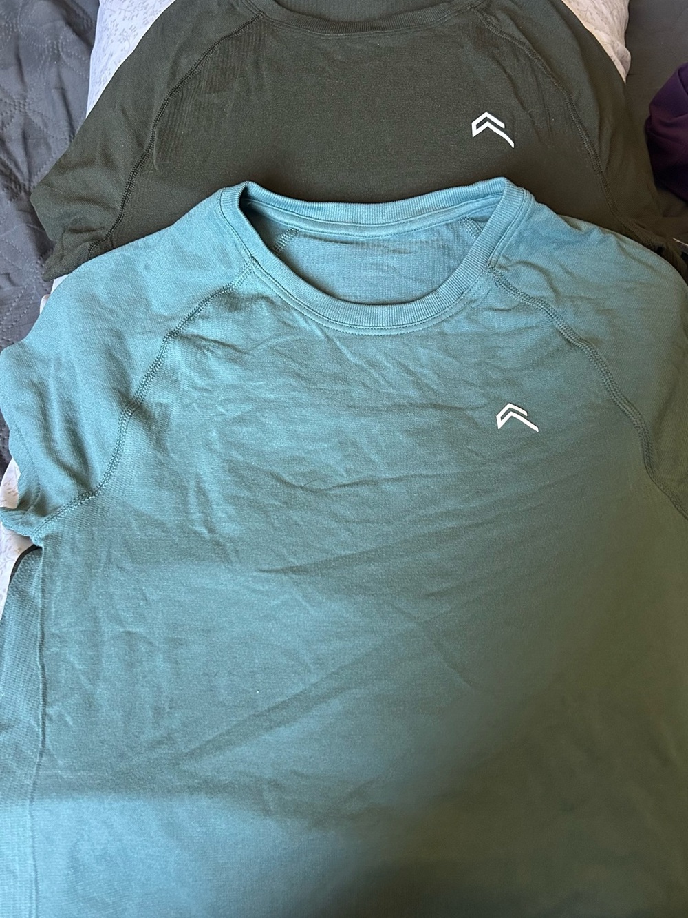 Oner Active Women's Short Sleeve Tees in Teal and Olive